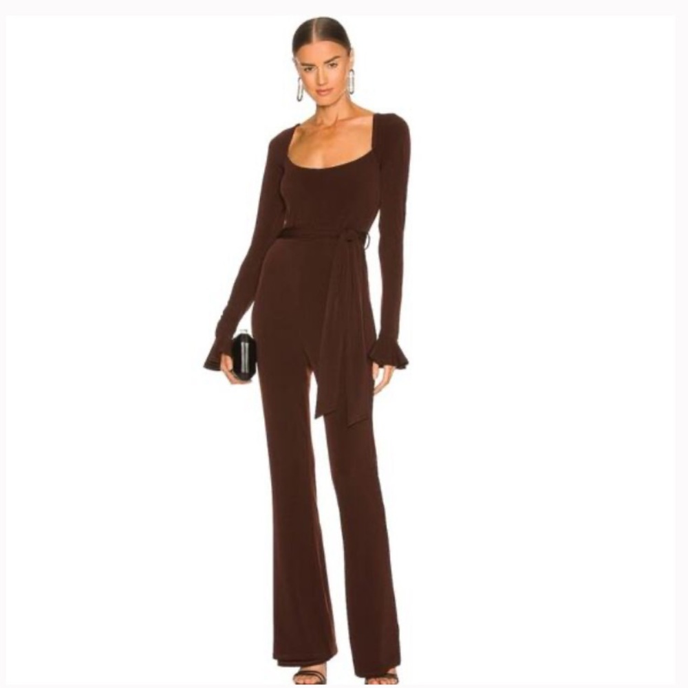 Majorelle Dakota Jumpsuit in Cappuccino Brown